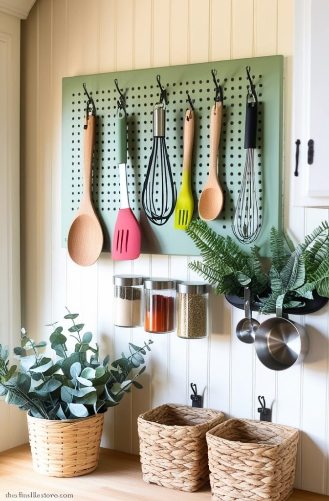 DIY Pegboard Wall Organizer