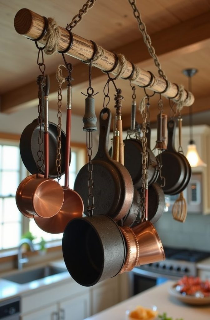 Hanging Racks for Rustic Vibes