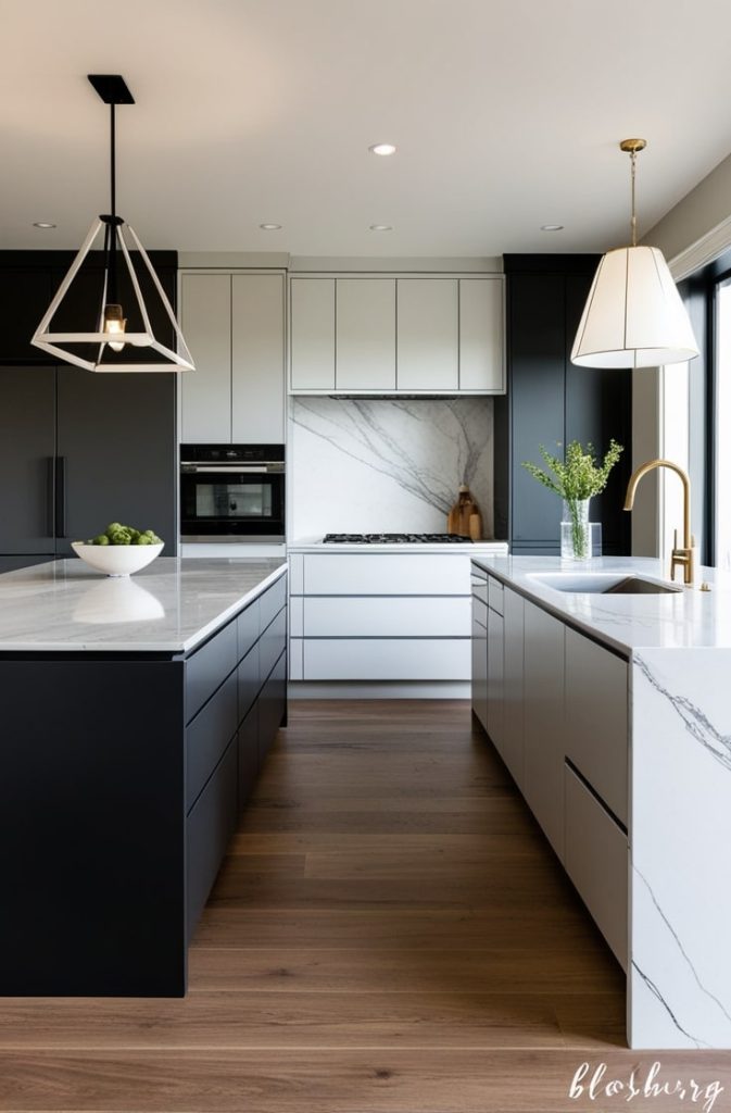 Monochrome Elegance Kitchen