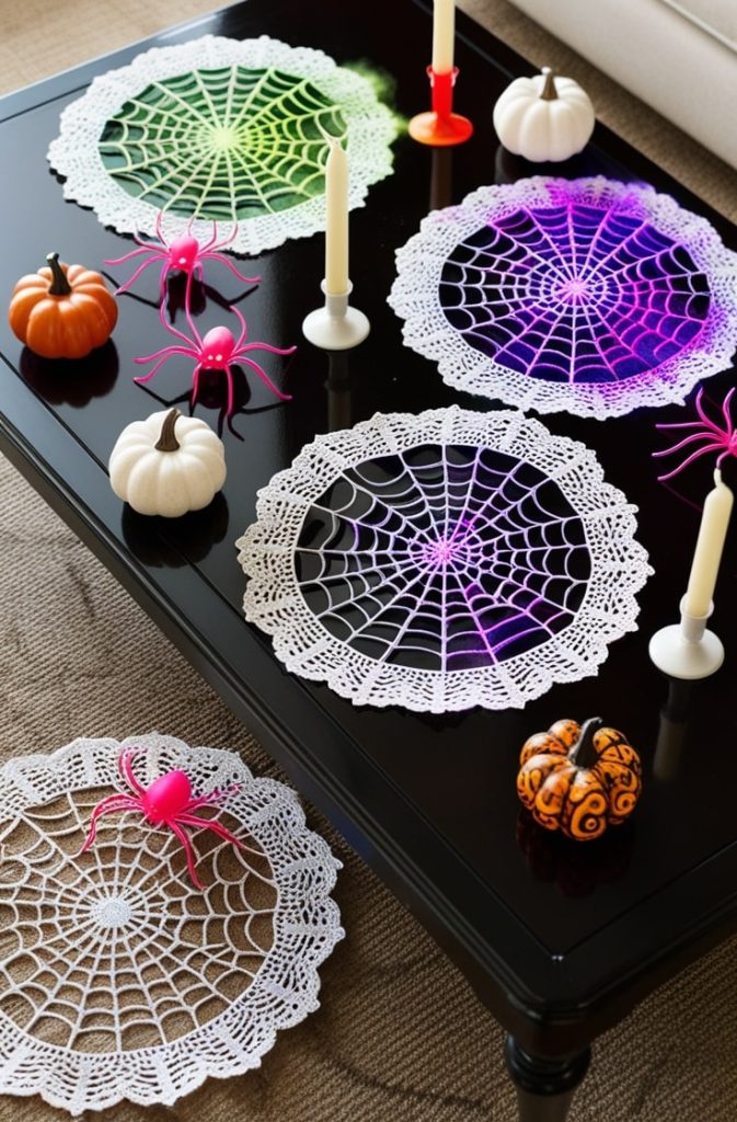 Spider Web Doilies