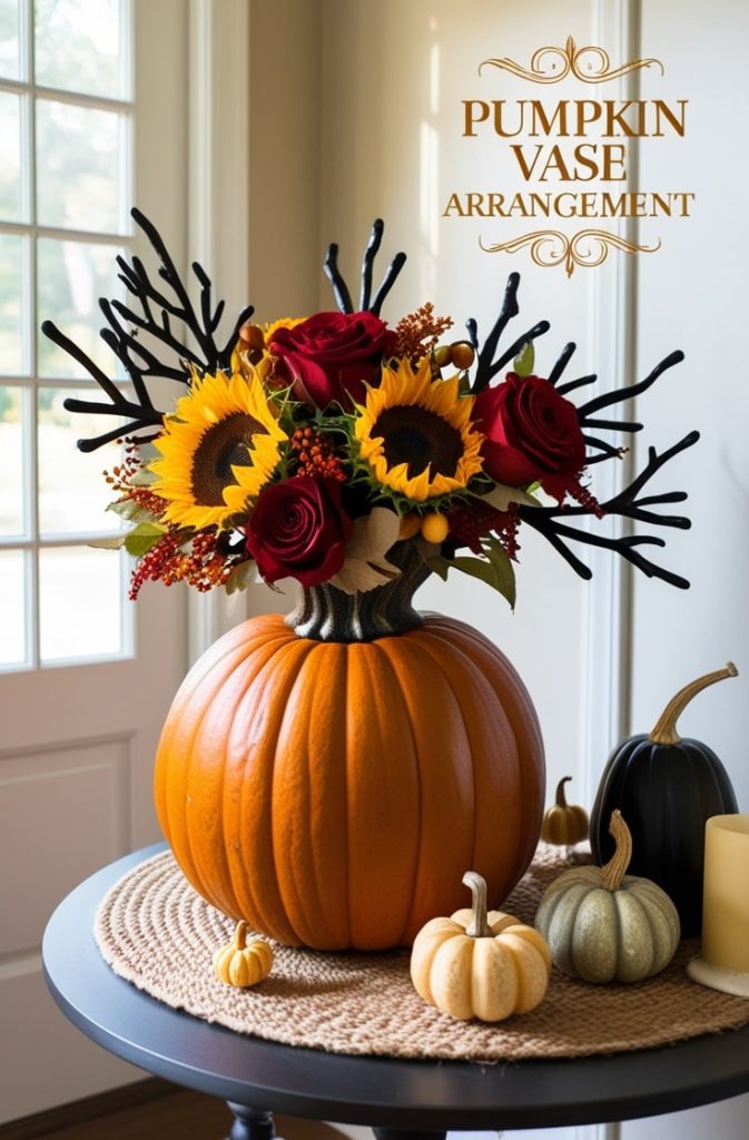 Pumpkin Vase Arrangement