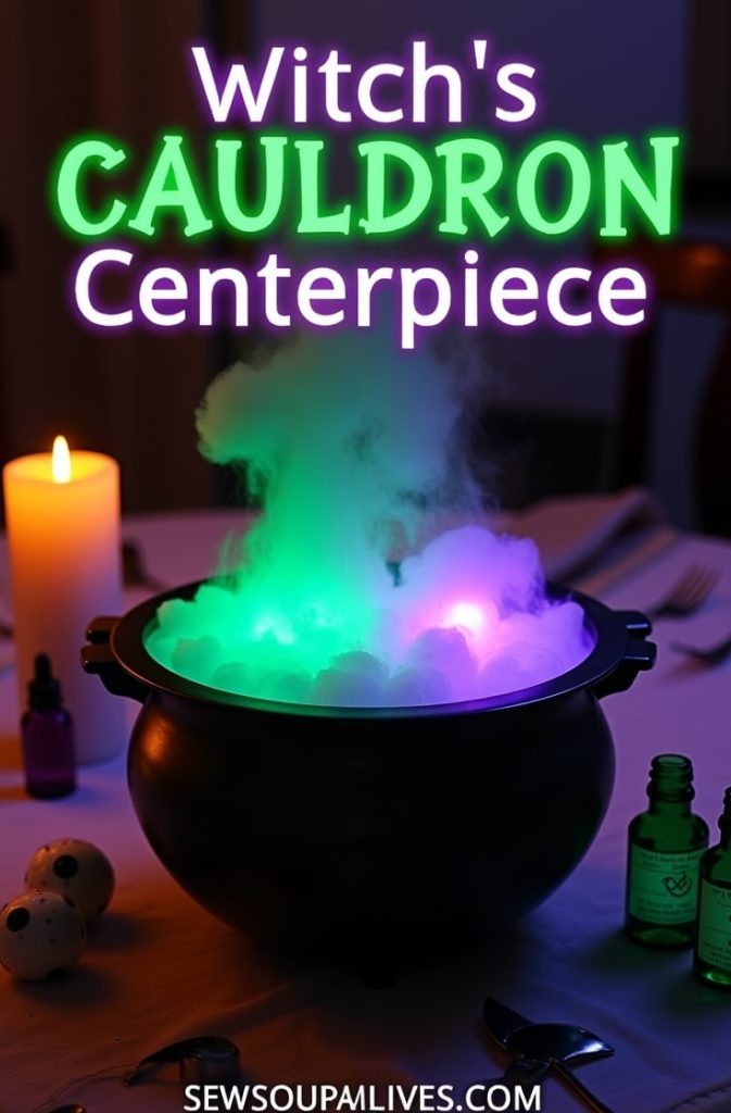 Witch’s Cauldron Centerpiece