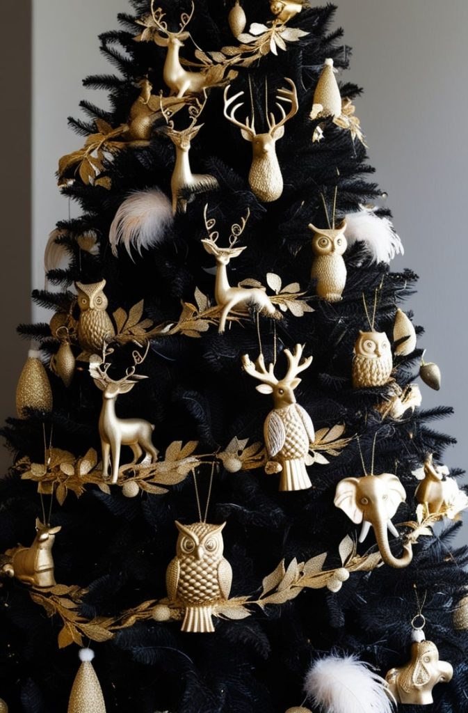 Black and Gold Animal Motif
