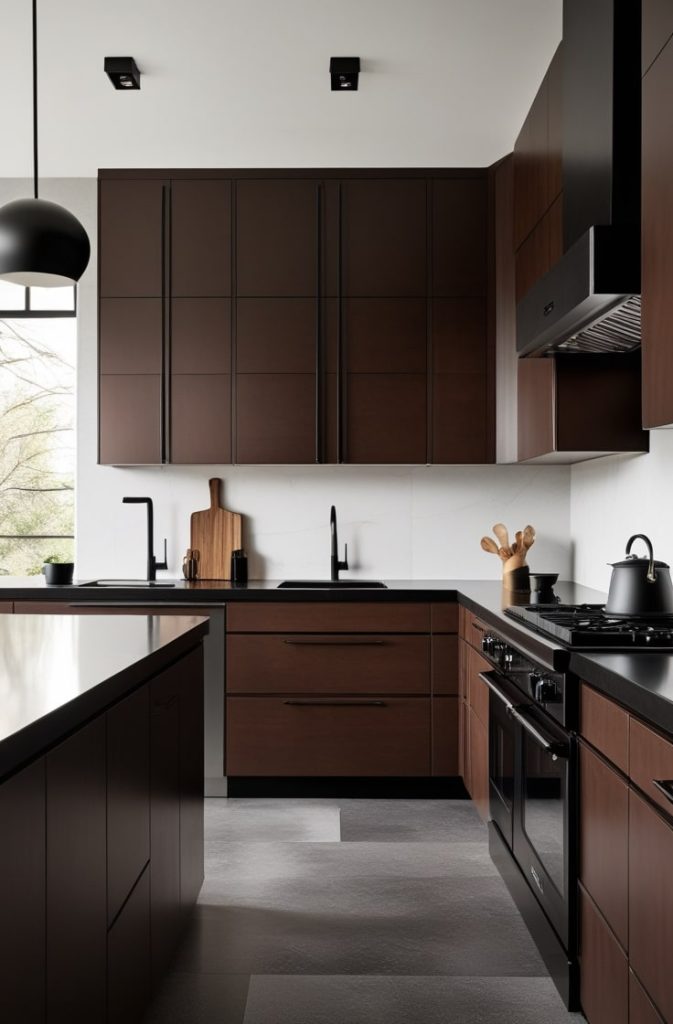 Bold Contrast with Black Accents