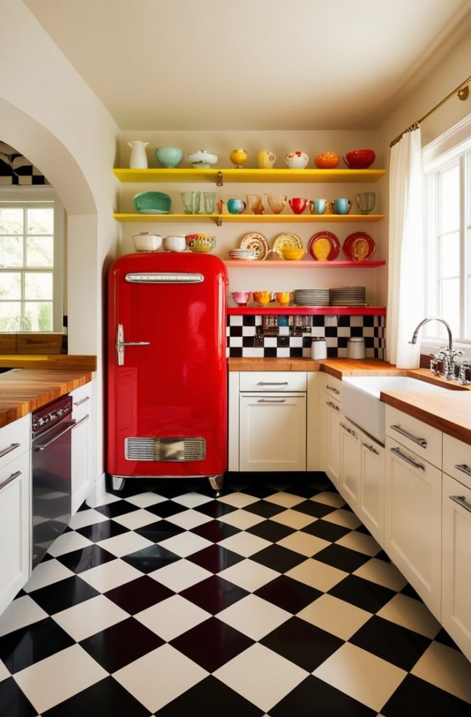 Checkerboard Black-and-White Porcelain