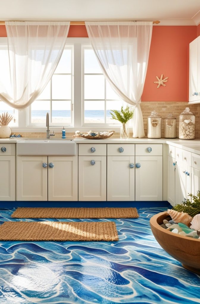 Coastal Blue Wave Pattern