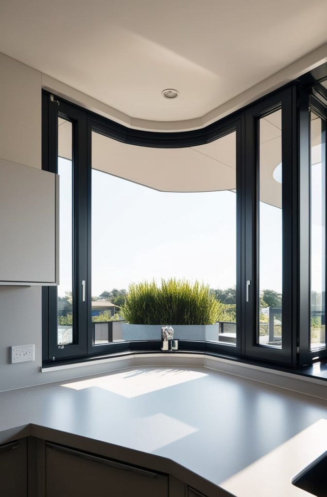 Corner Wrap-Around Windows
