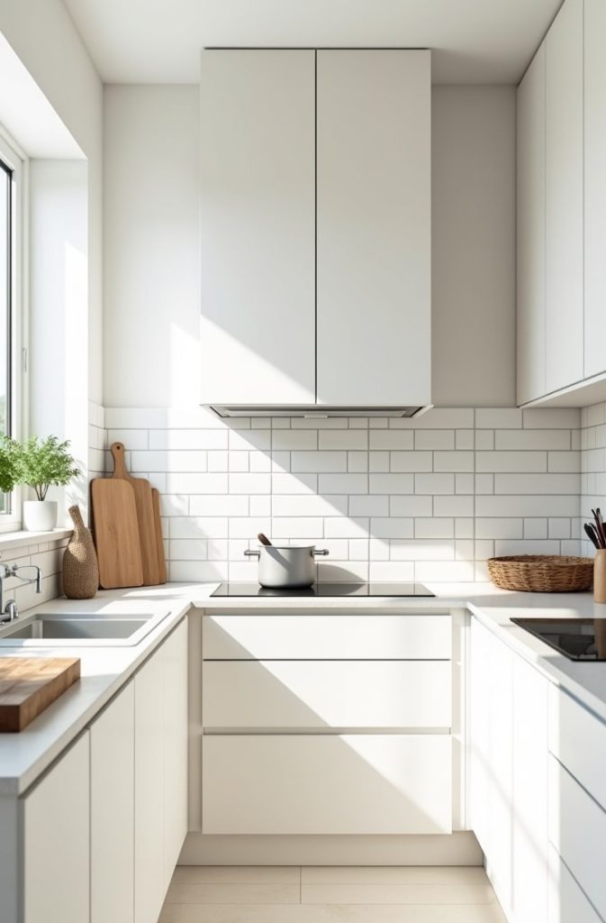 Crisp All-White Minimalism