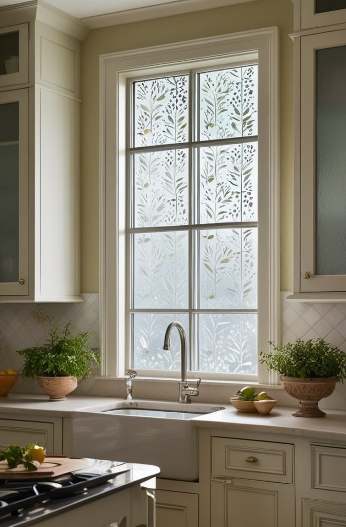 Decorative Frosted or Textured Glass Windows