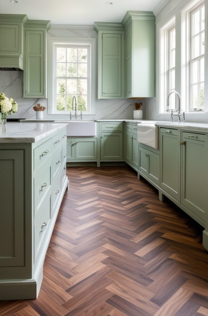 Herringbone Walnut Imitation