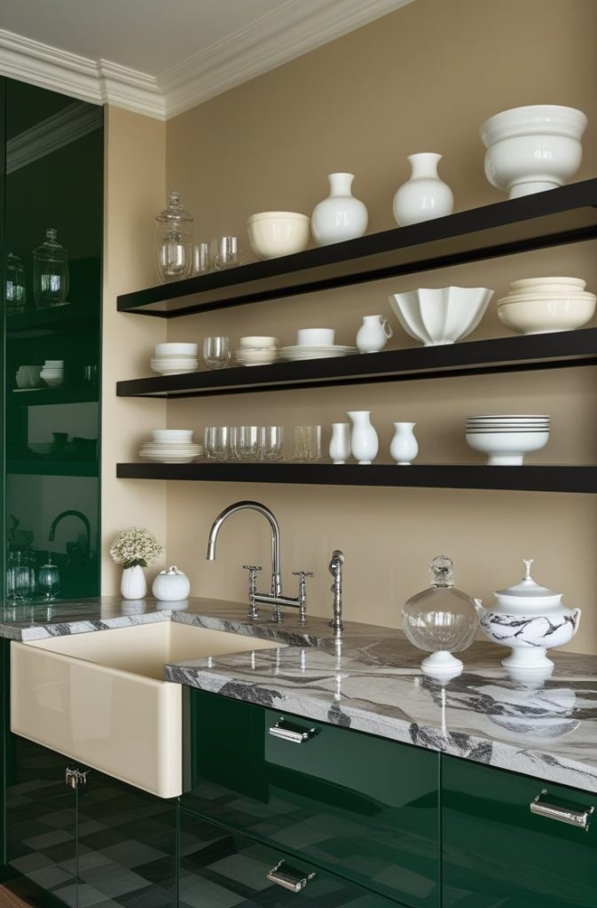 High-Gloss Lacquer Cabinets