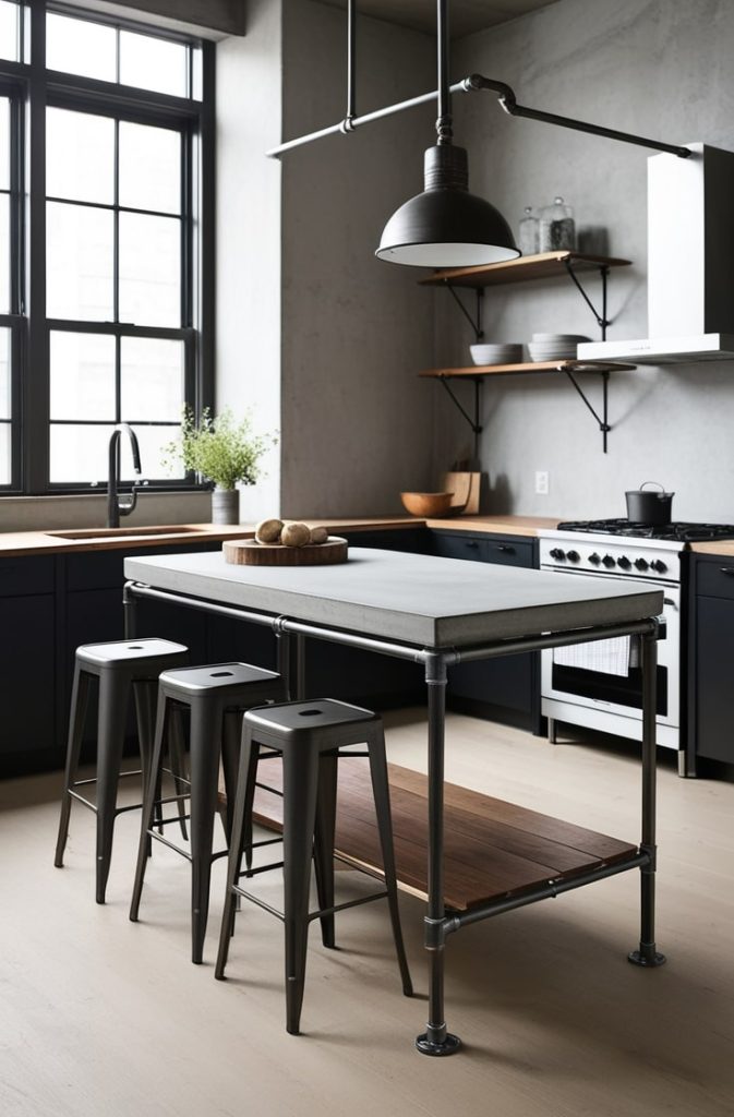 Industrial Chic Island