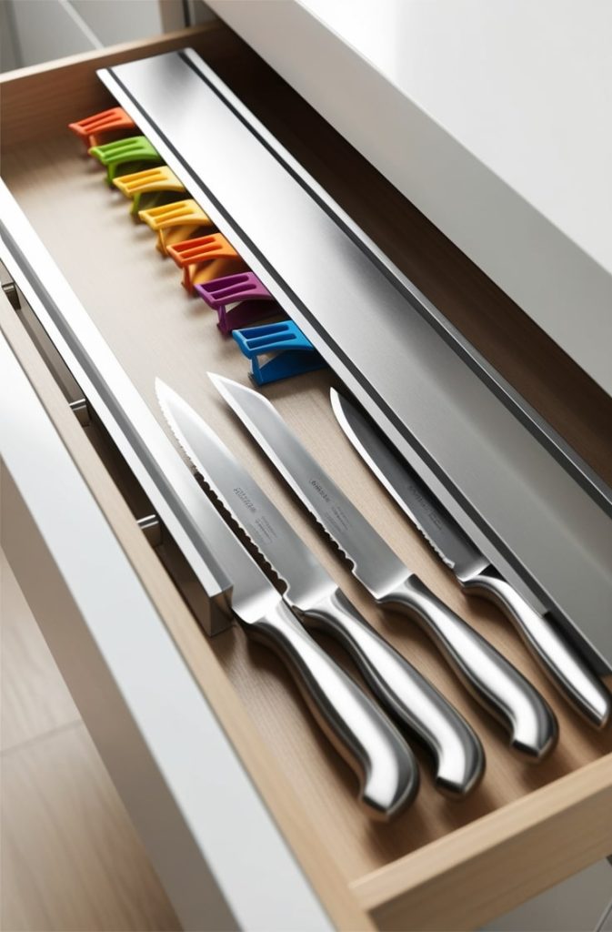 Magnetic Strips for Knives and Clips