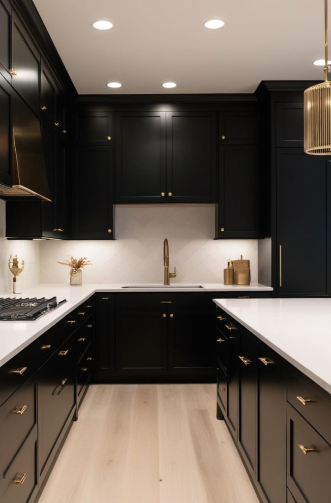 Matte Black Cabinets