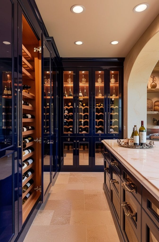 Midnight Blue Pantry Walk-In