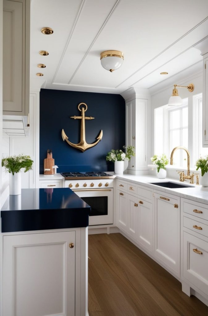 Navy Anchor Contrast