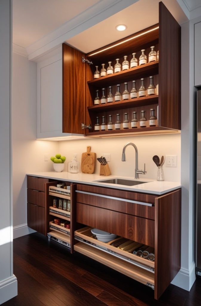 Pull-Out Pantry Cabinets