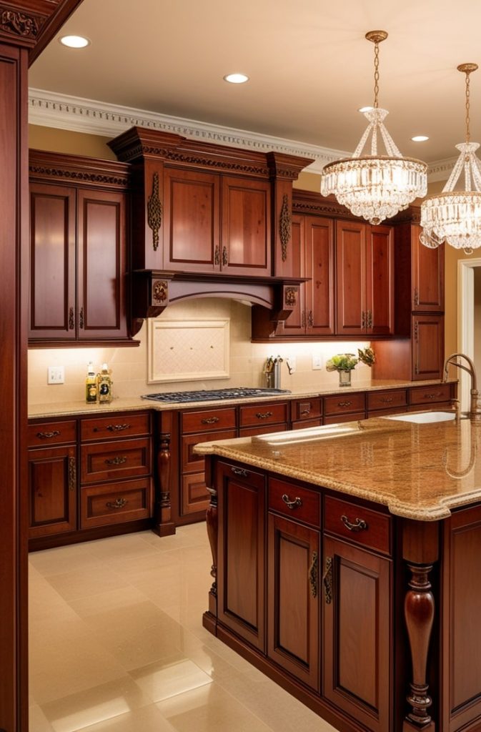 Traditional Elegance with Cherry Wood