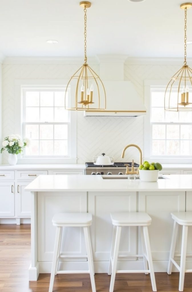 White and Gold Glam