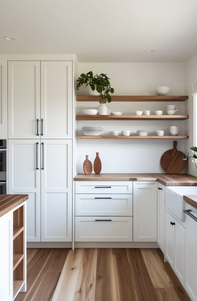 White and Wood Minimalism