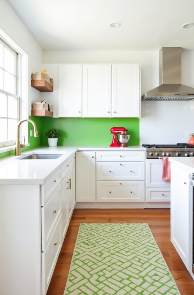 White with Bold Color Pops