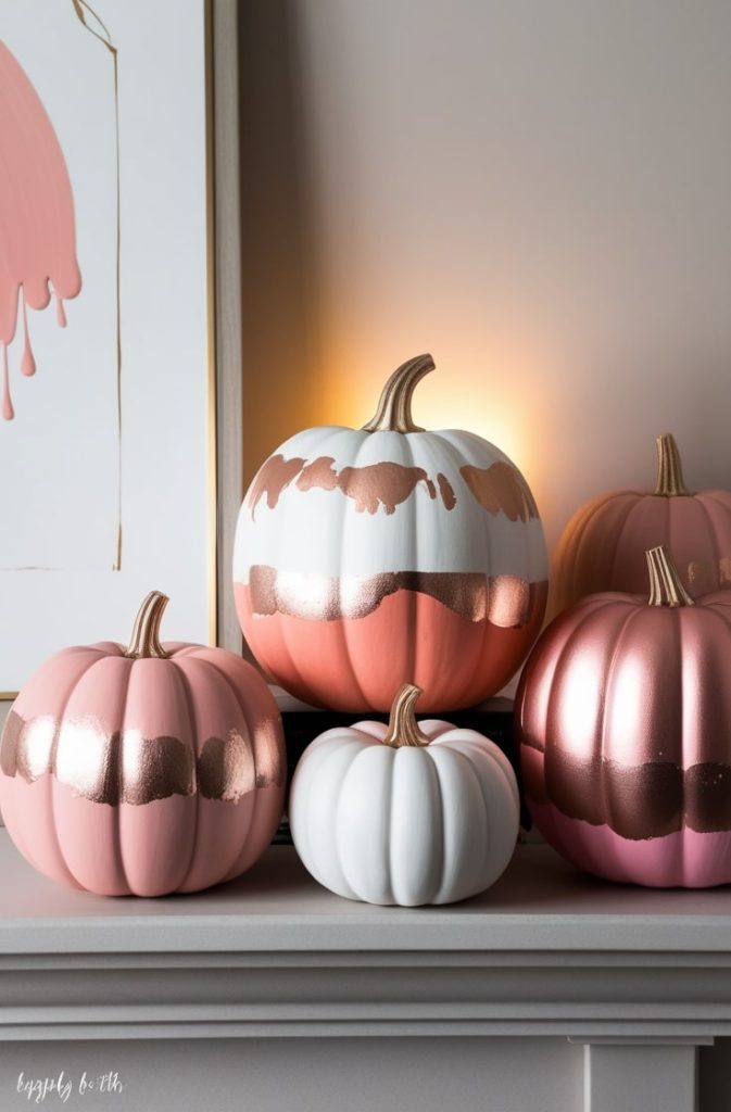 Abstract Pink Pumpkins