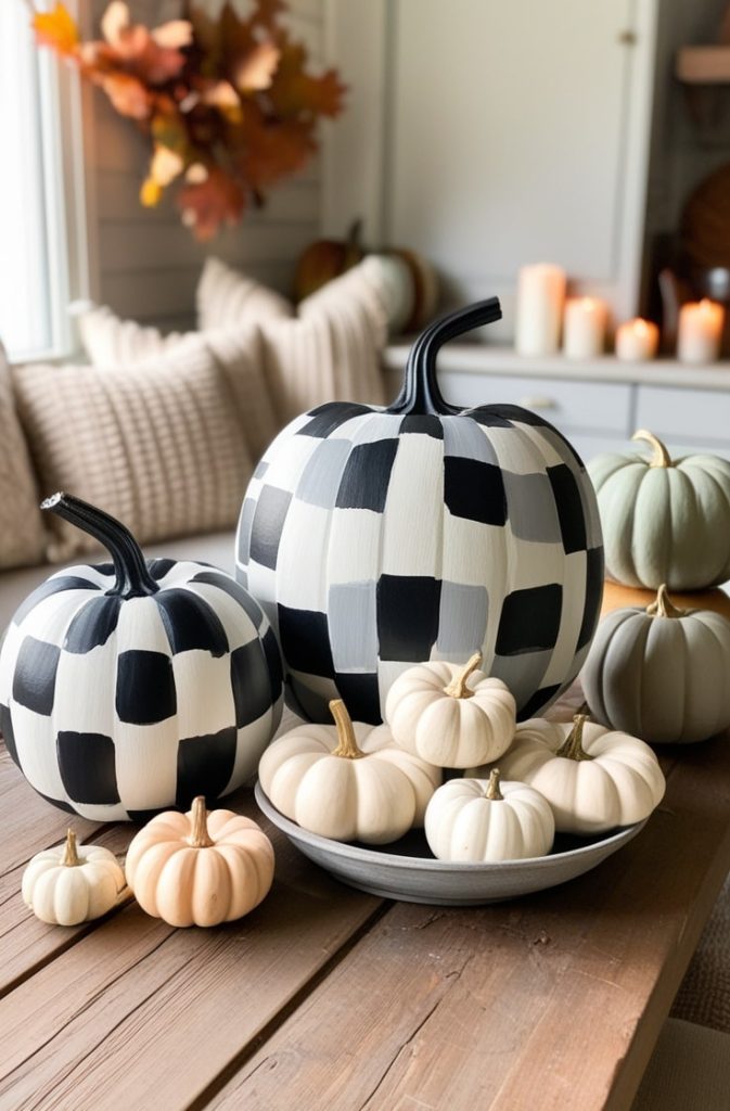 Checkered Pumpkins
