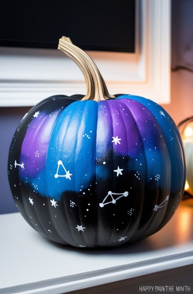 Galaxy-Inspired Pumpkin