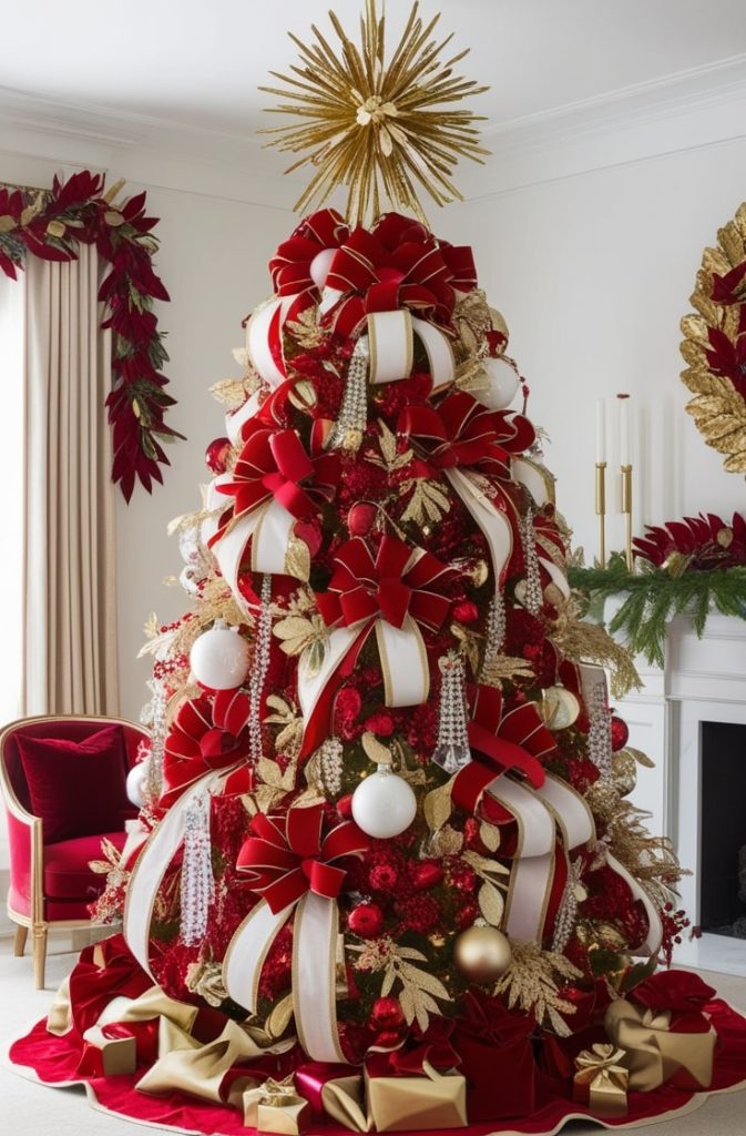 Grand Luxury Red and Gold Tree