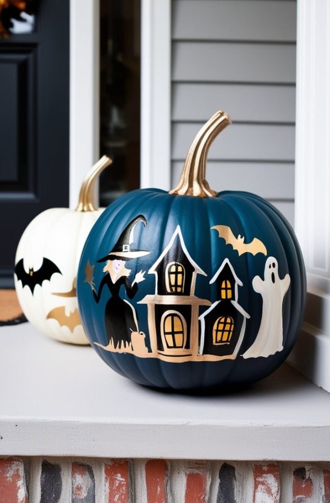 Halloween-Themed Art Pumpkin
