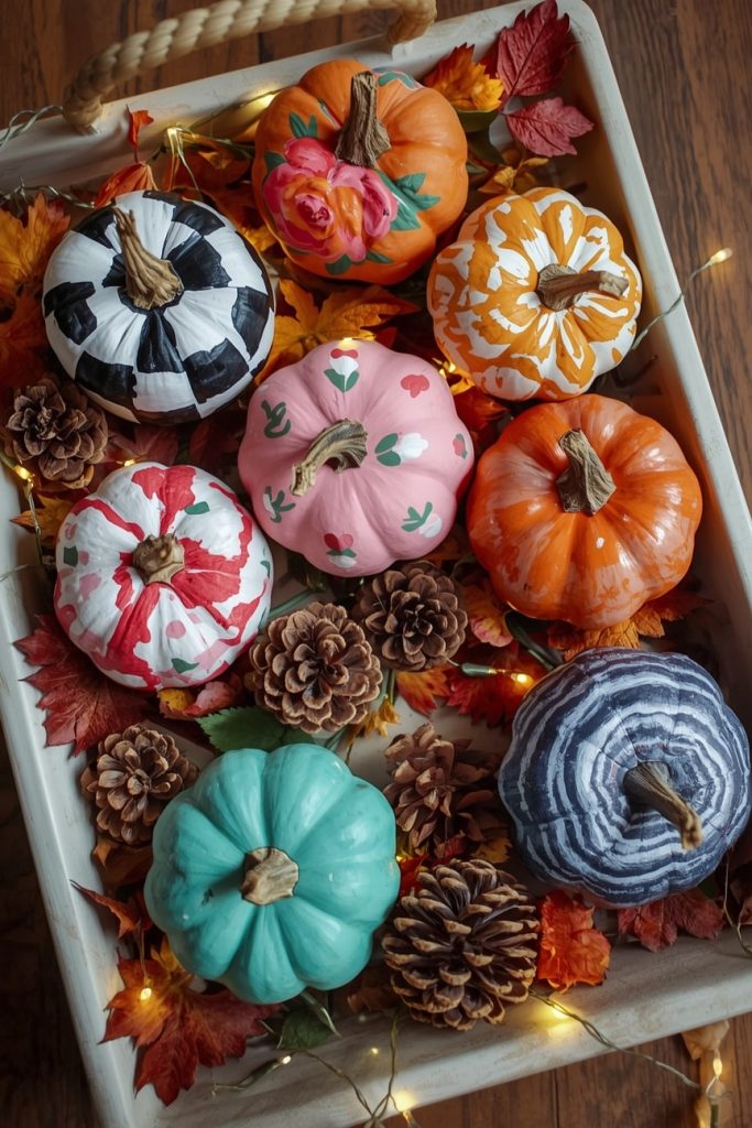 Mini Mixed-Style Pumpkin Set