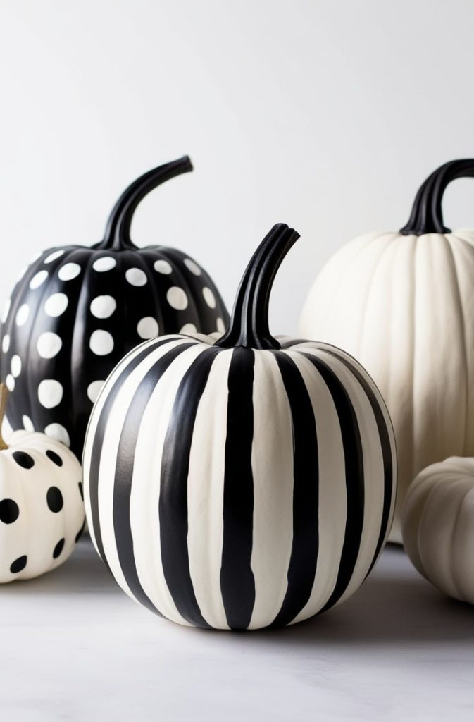 Minimalist Black & White Pumpkin