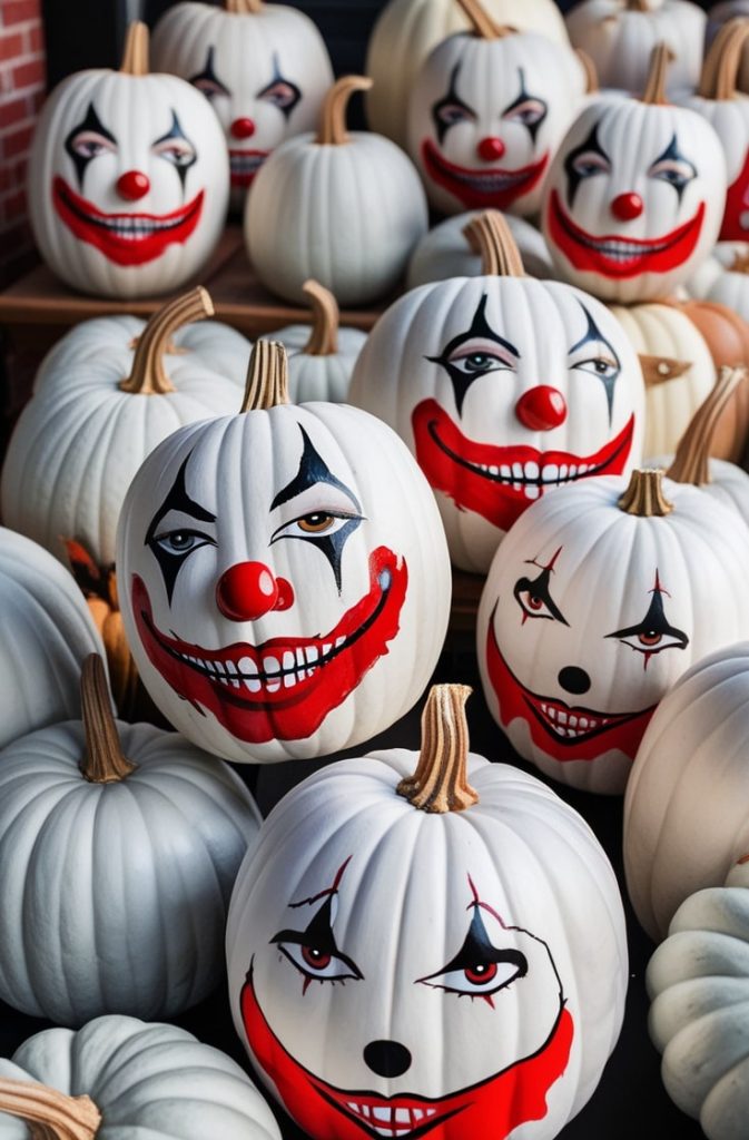 Scary Clown Pumpkin