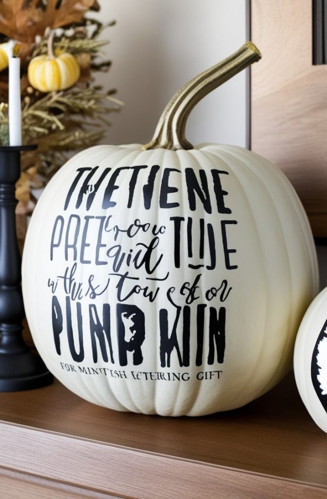 Typography Pumpkin