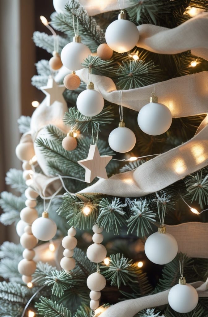 White and Wood Rustic Tree for a Minimalist Feel