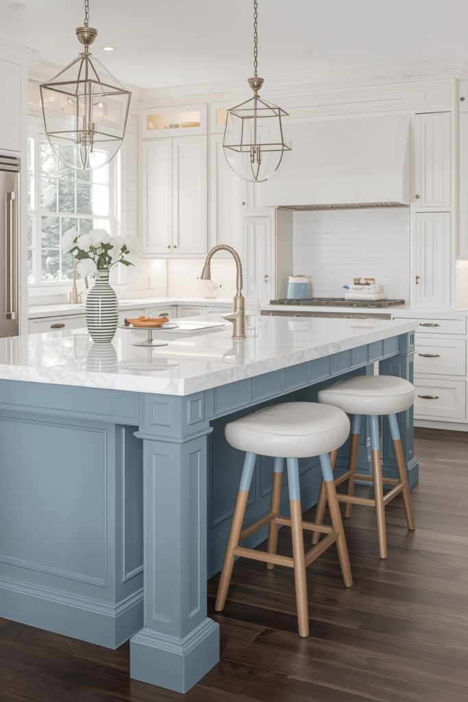 Accent Kitchen Island with Seating as a Social Hub