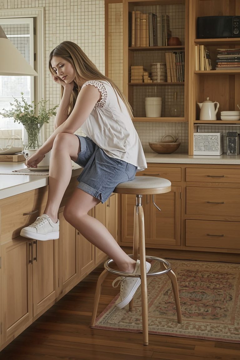 Bar Height Kitchen Stools with Back