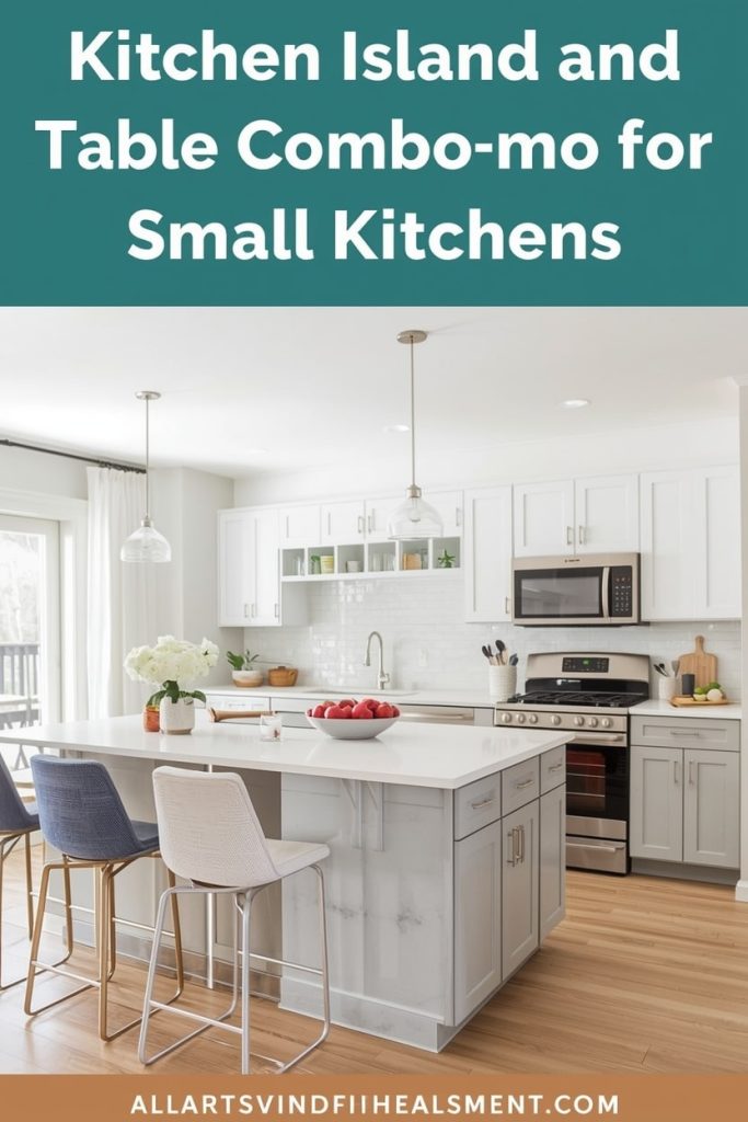 Budget Kitchen Island and Table Combo Ideas