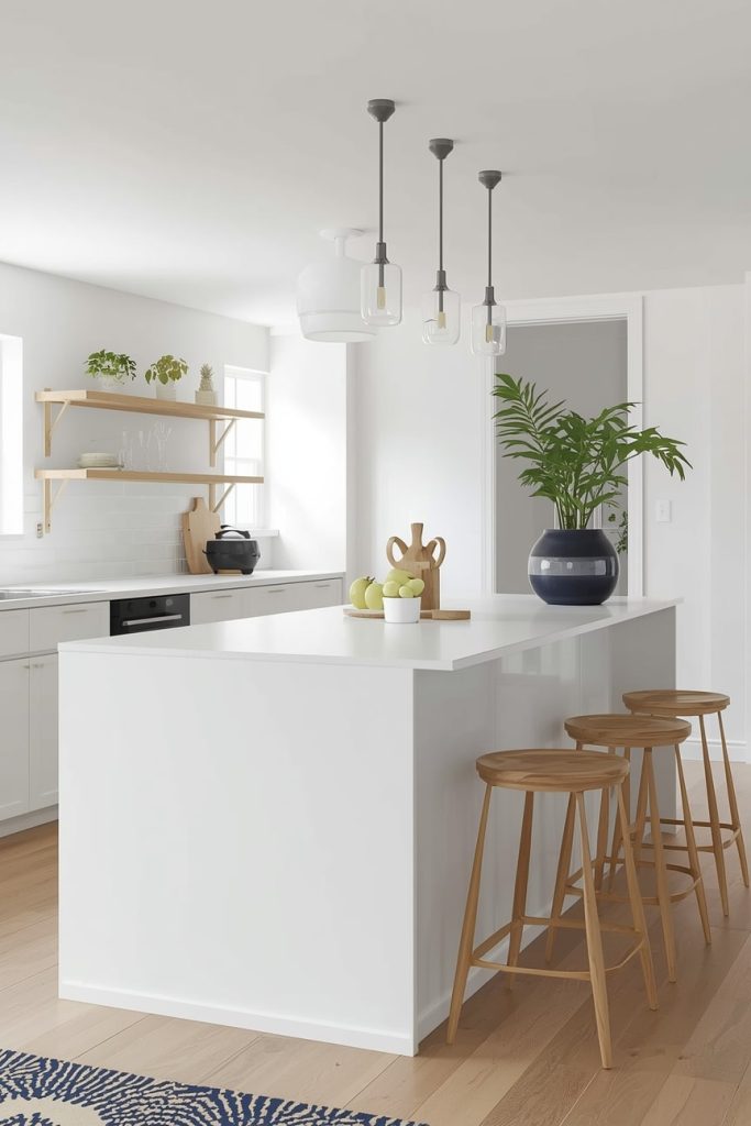 Butcher Block Island Without Seating for Cooking-Focused Kitchens