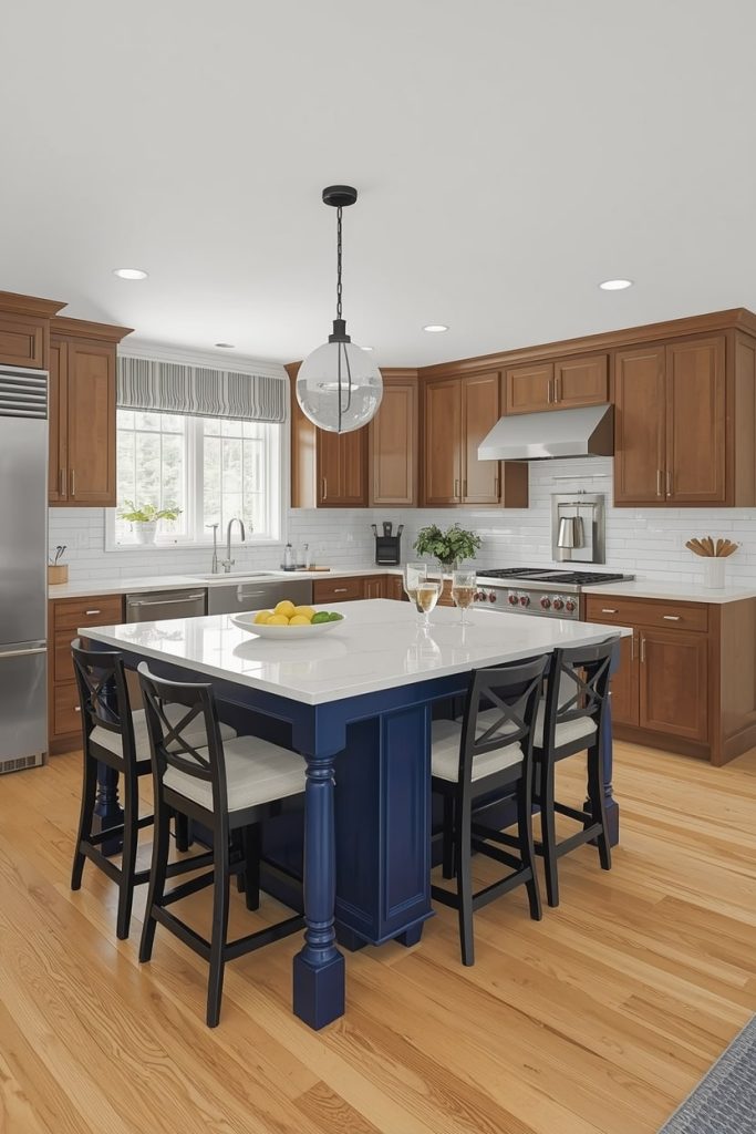 Curved Kitchen Island – Soft Lines and Visual Flow