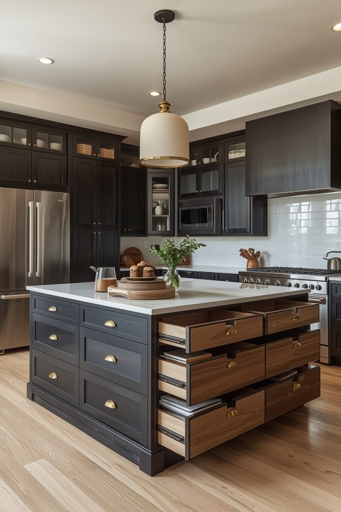 Freestanding Square Kitchen Island for Flexible Living