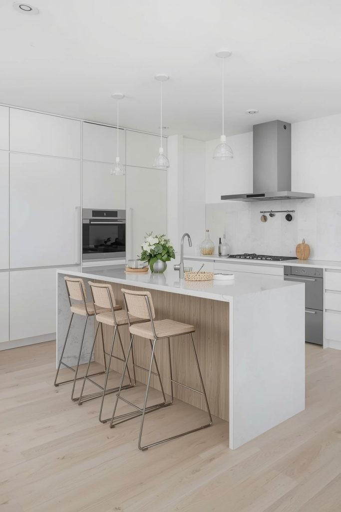 IKEA L-Shaped Kitchen Island for Narrow Kitchens