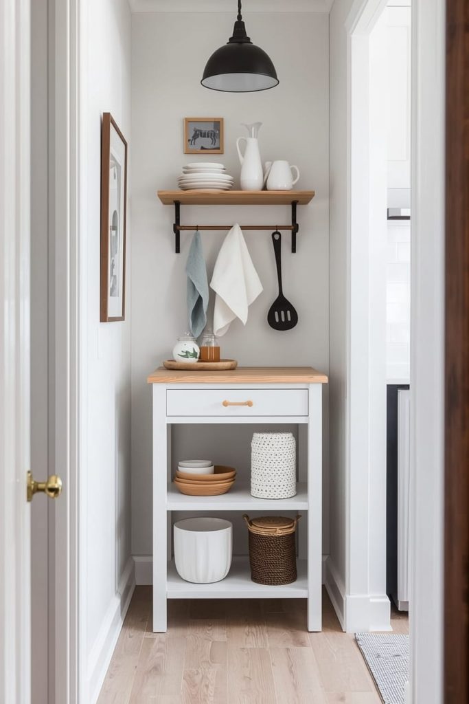 Kitchen Island Cart with Drawers and Shelves