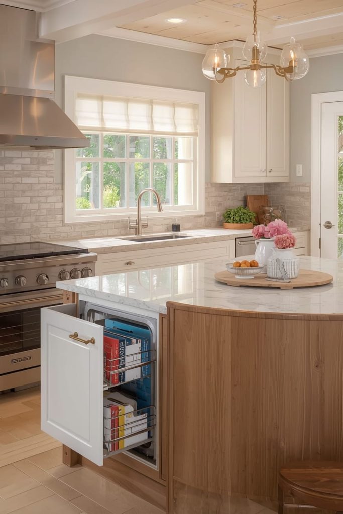 Kitchen Island Placement with Cooktop as a Statement Feature