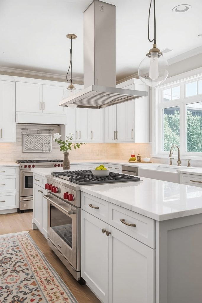 Kitchen Island Placement with Seating Facing Living Areas
