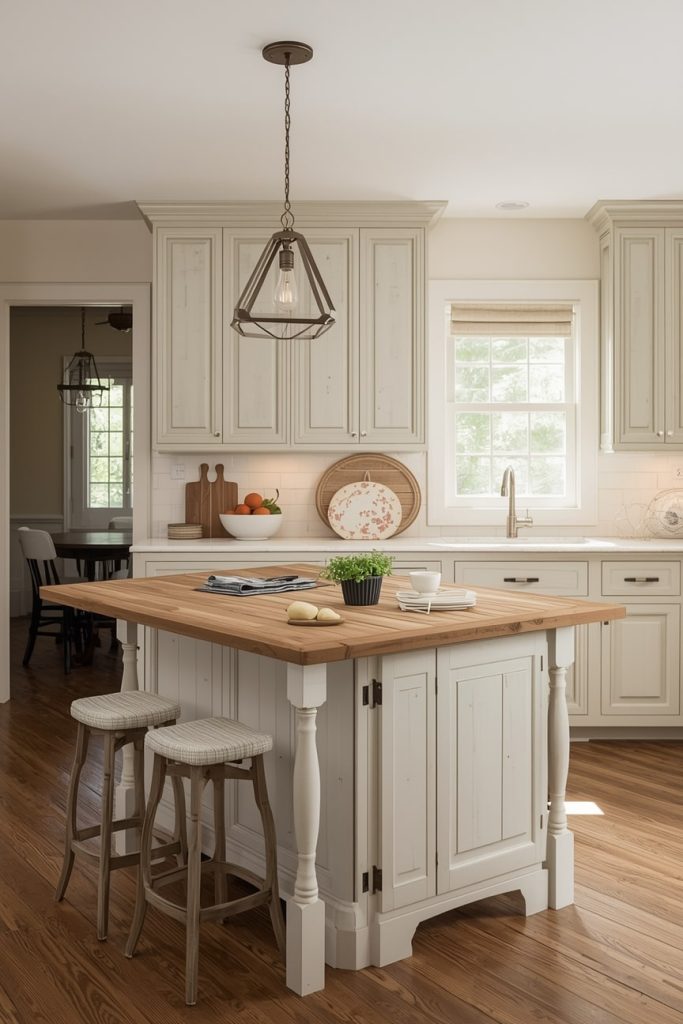 L-Shaped Island With Breakfast Bar Seating