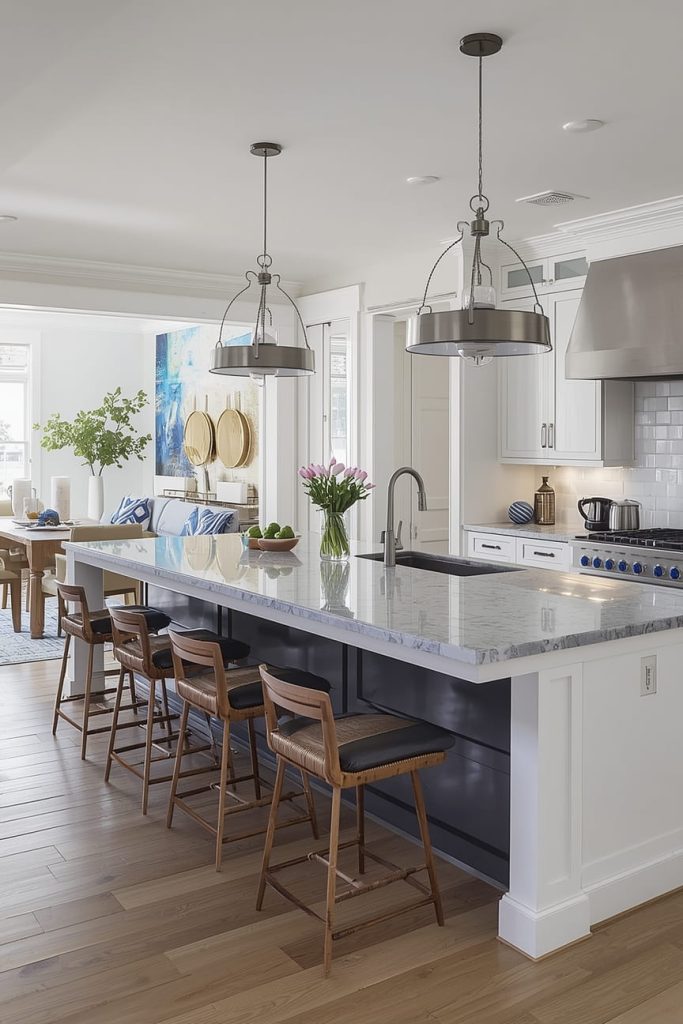 Large Kitchen Island for Family Kitchens and Daily Living