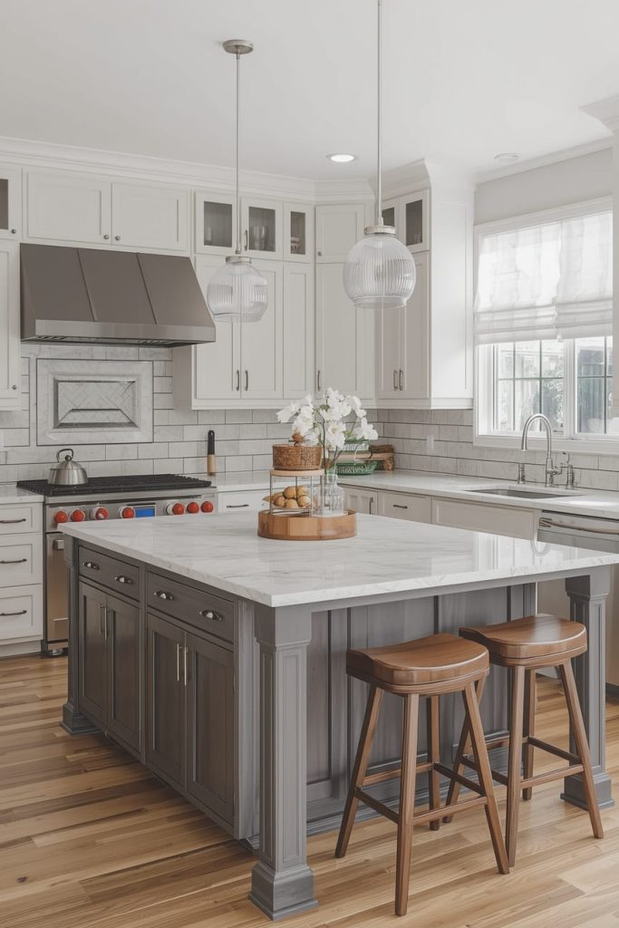 Large Kitchen Island with Sink and Seating for Multi-Tasking