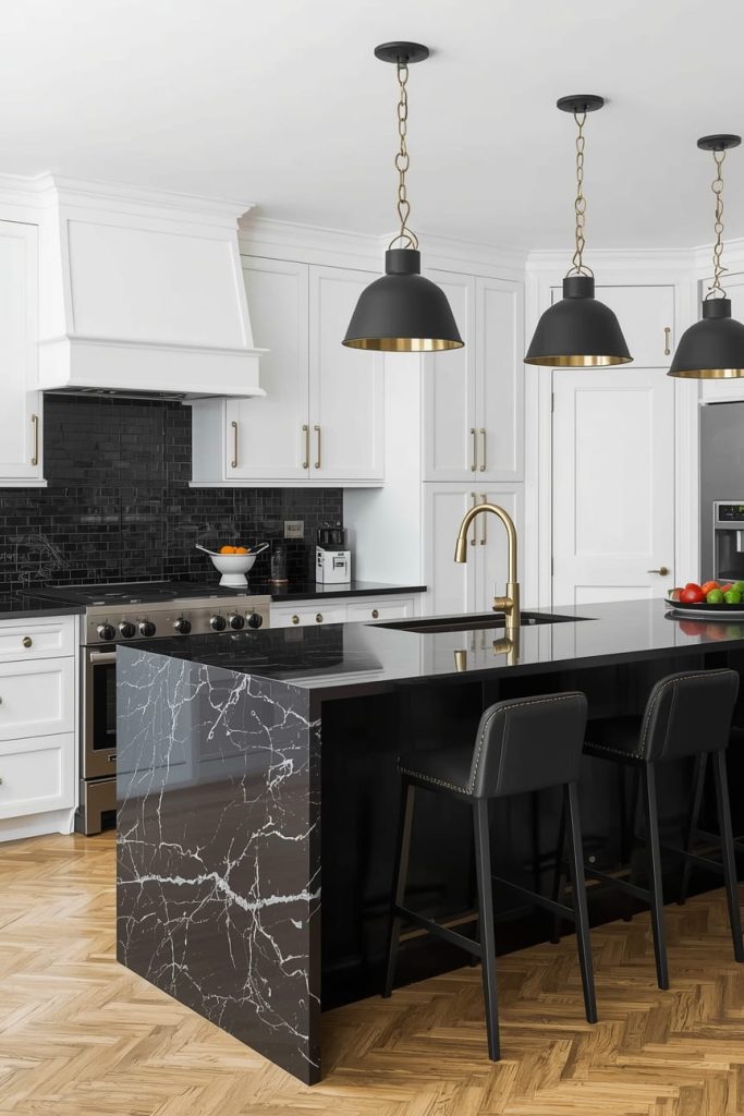 Marble Kitchen Island Countertop for Timeless Luxury