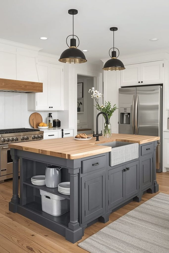 Modern Rustic Kitchen Island for Contemporary Homes